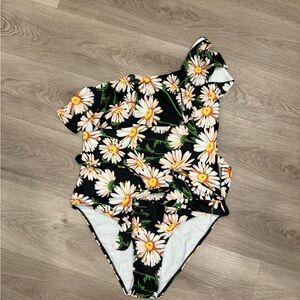 Floral One-Shoulder Swimsuit